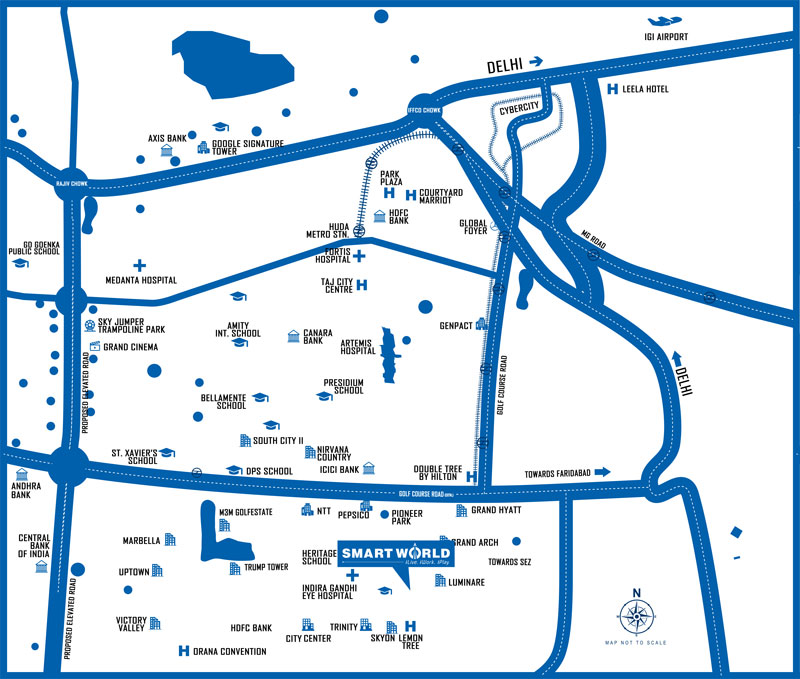 Smart World Orchard Plaza Location Map