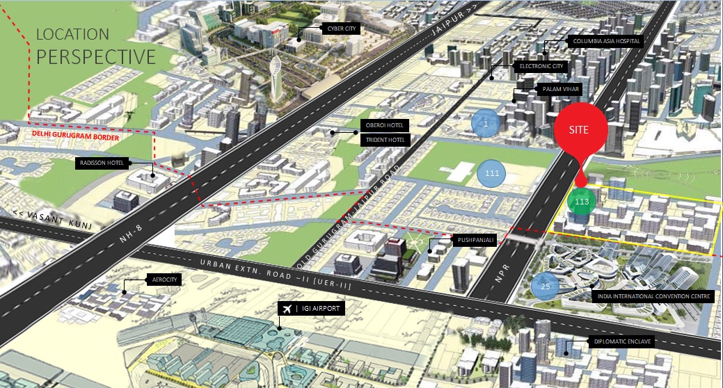 Smart World Sector 113 Gurugram Location Map